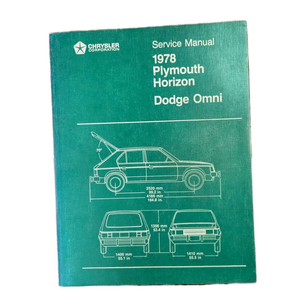 1978 Dodge Omni Plymouth Horizon Repair Manual Mechanic Car Service Instructions